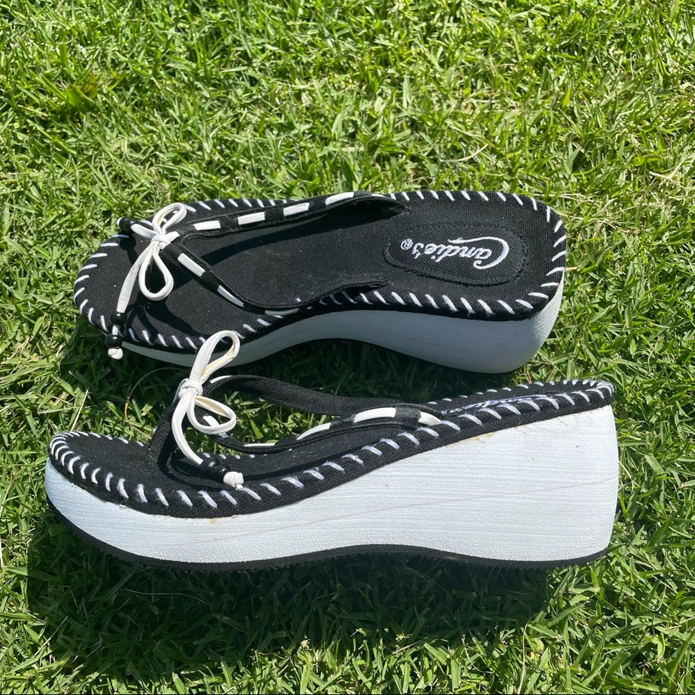Candies Platform Heeled Sandals Flip Flops